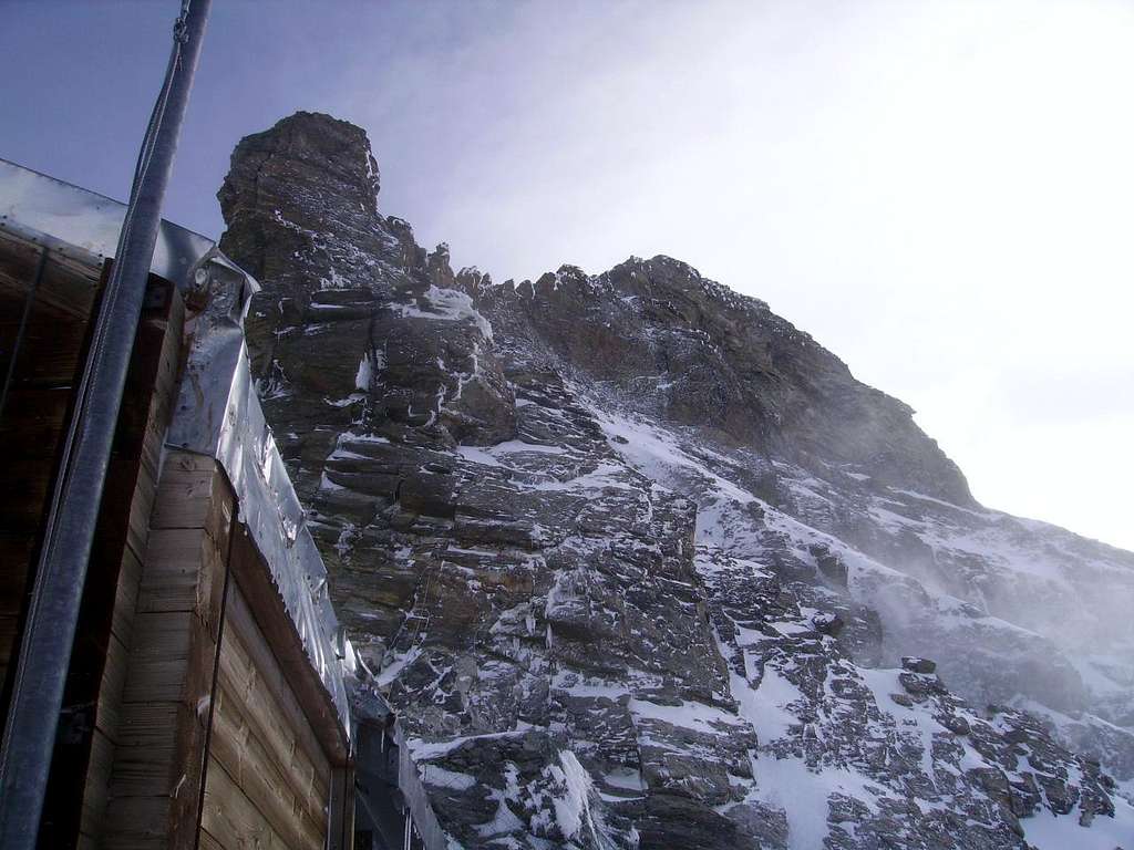 Matterhorn, Pic Tyndall, view from the Carrel Hut