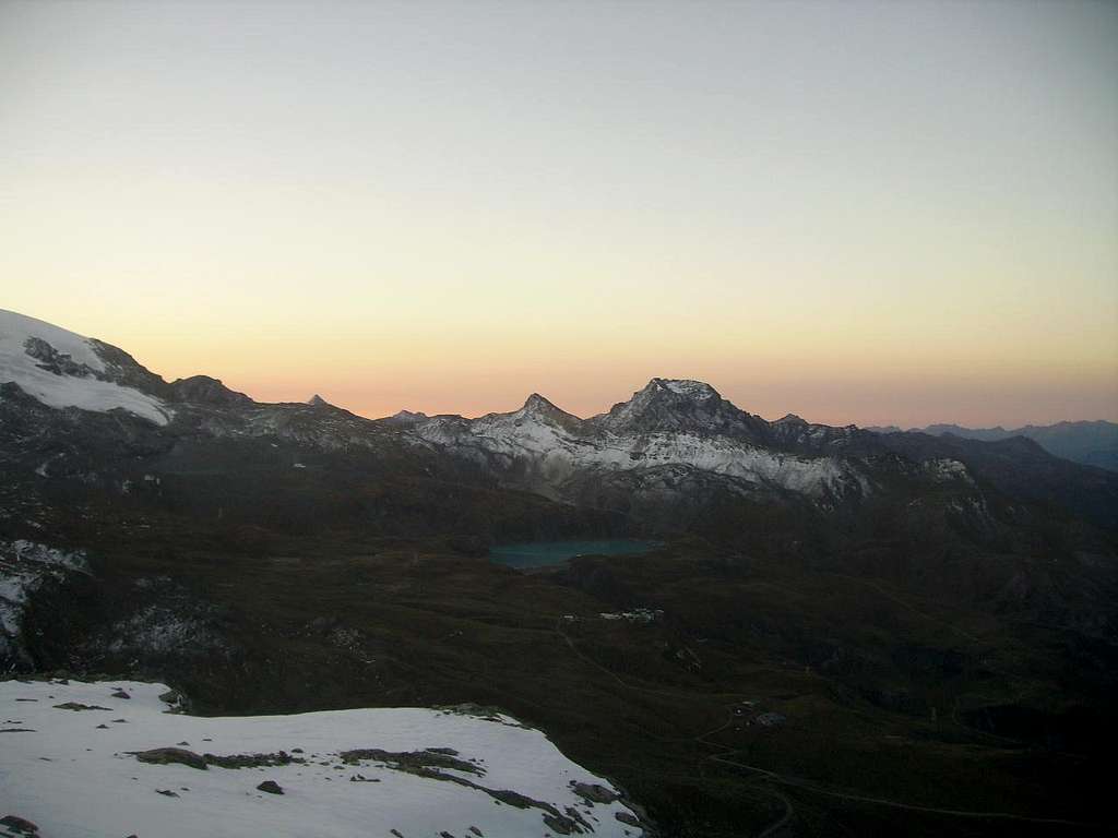 sunrise over Pennine Alps