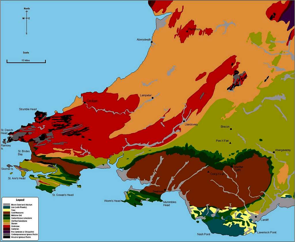 Bedrock Geology of South Wales