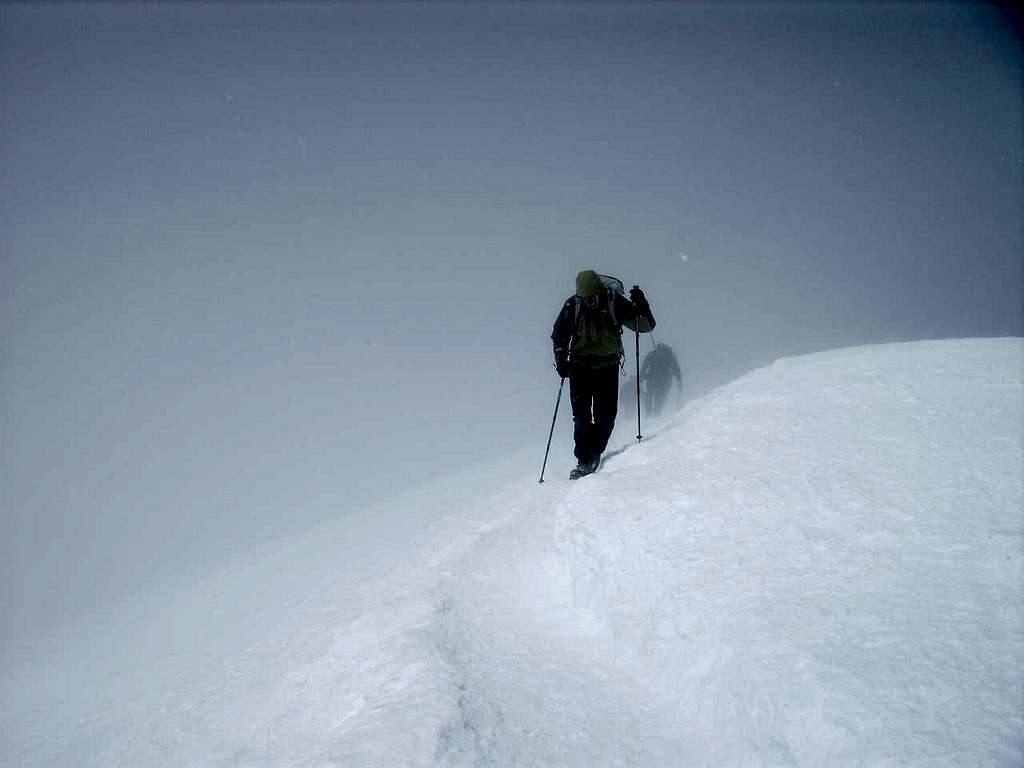 Breithorn, approaching the summit