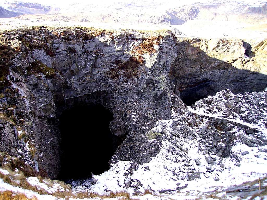 Large Caves North of Moelwyn Mawr