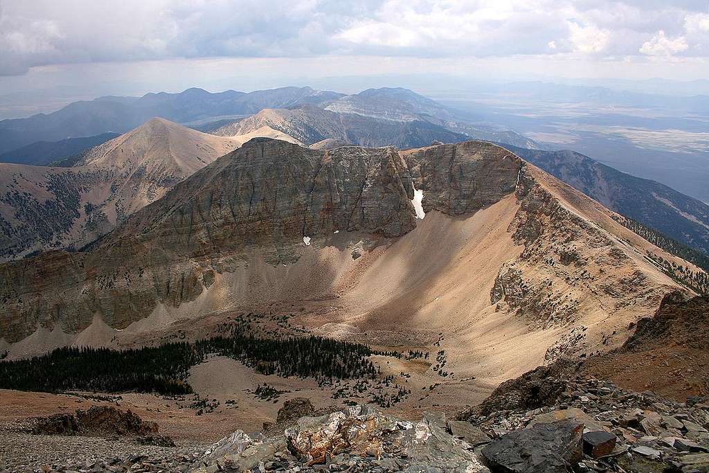 View south from Wheeler Peak summit