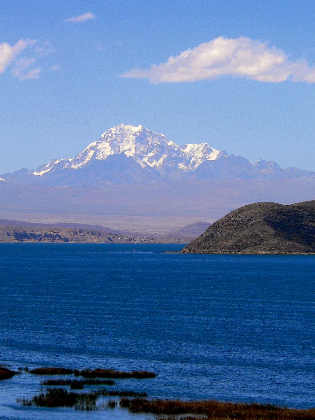 Huayna Potosi from Lake Titicaca