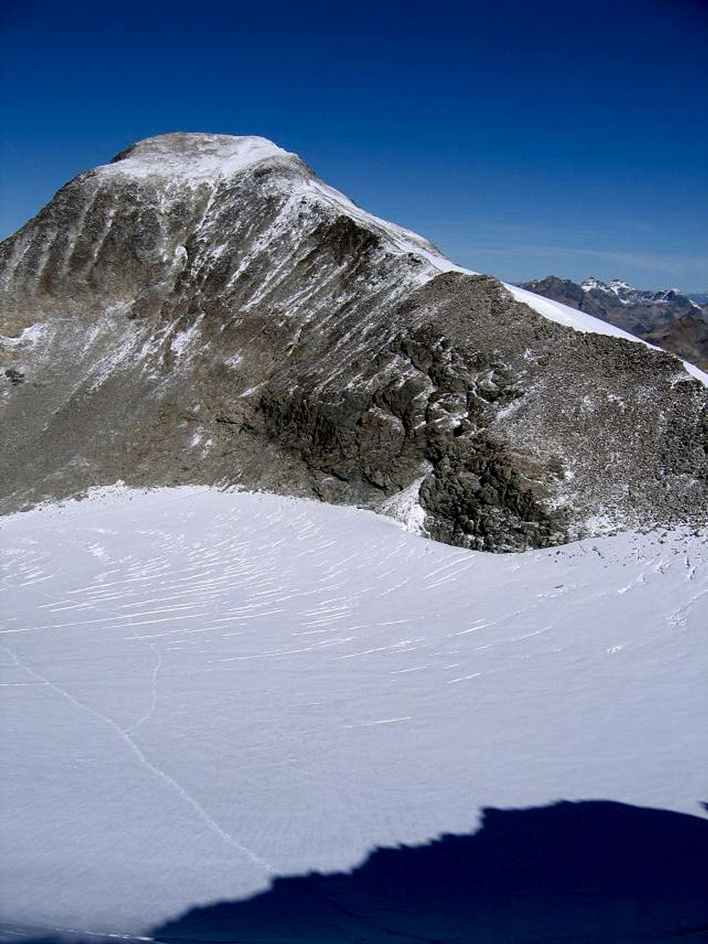 View of Piz Tschierva from the Southeast