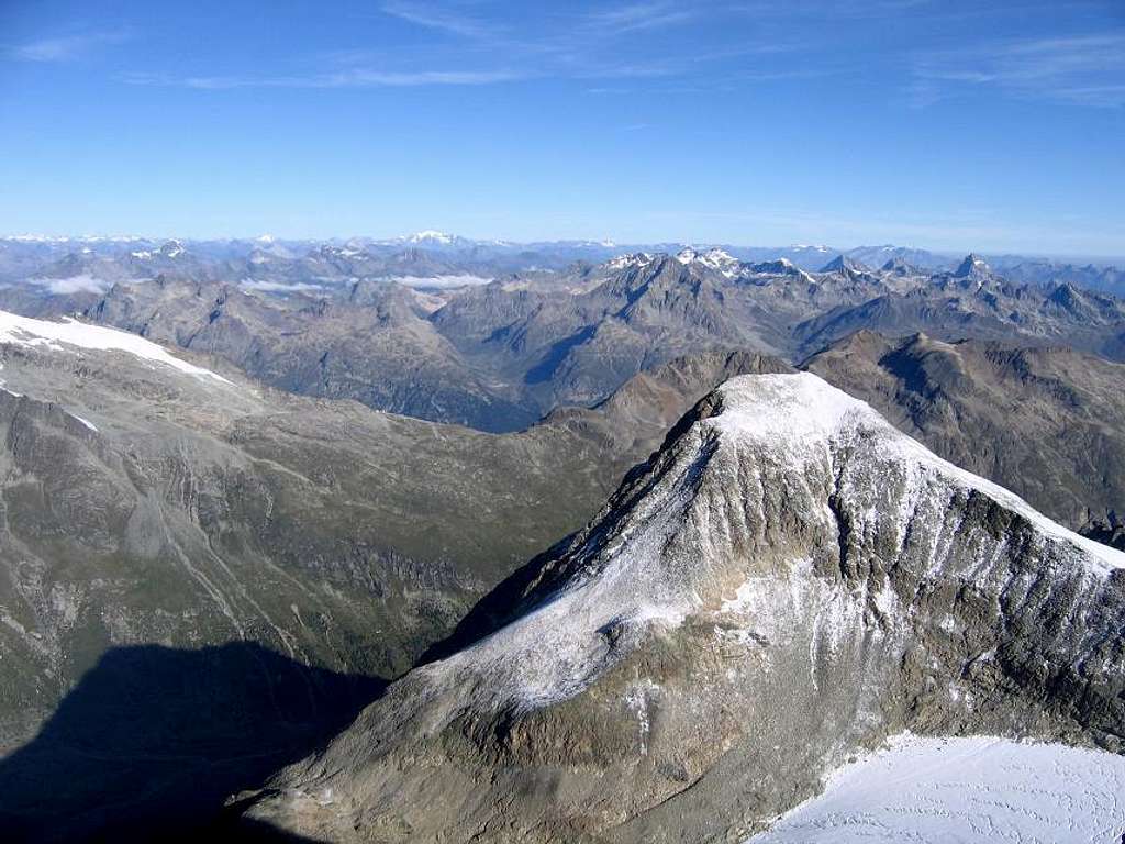 View of Piz Tschierva from the Southeast