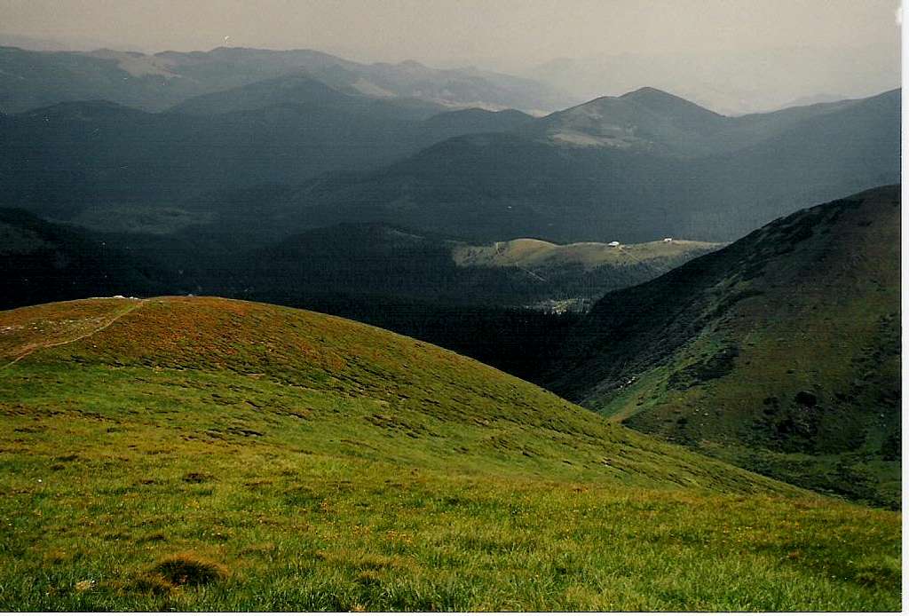 Chornahora from slopes of Hoverla