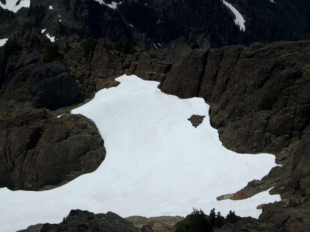 Permanent Snow Field from Stone's Summit