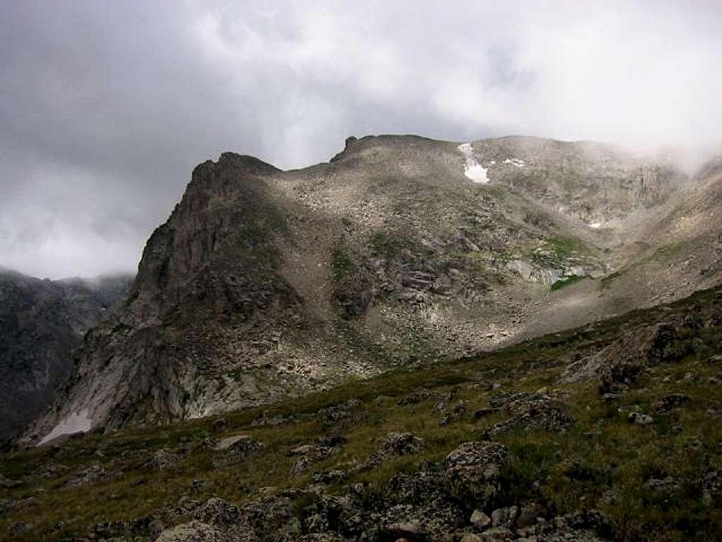 Shoshoni Peak on a stormy...