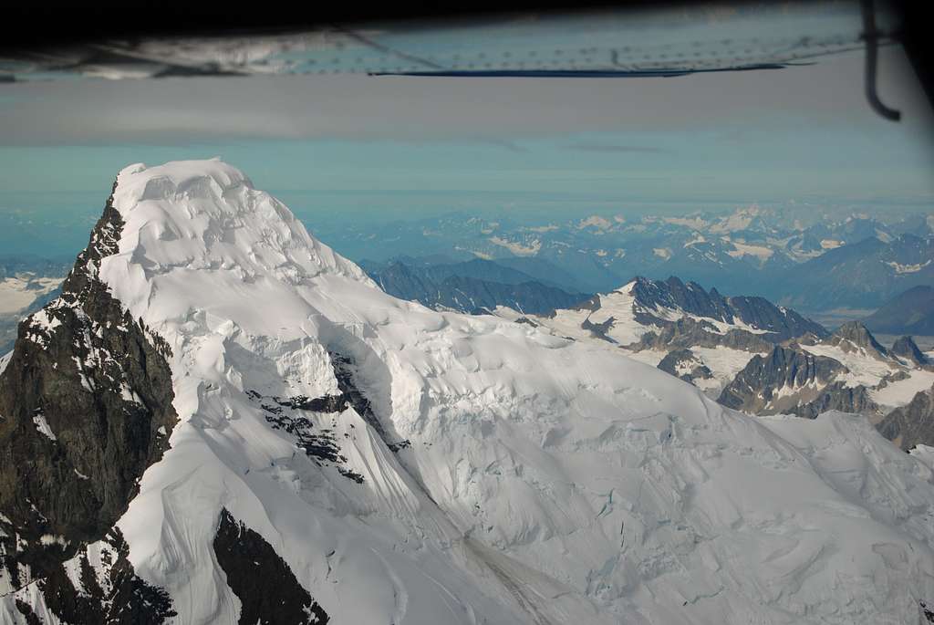 The Alaska Range near Mount McKinley is loaded with a multitude of great peaks, such as Mount Huntington.