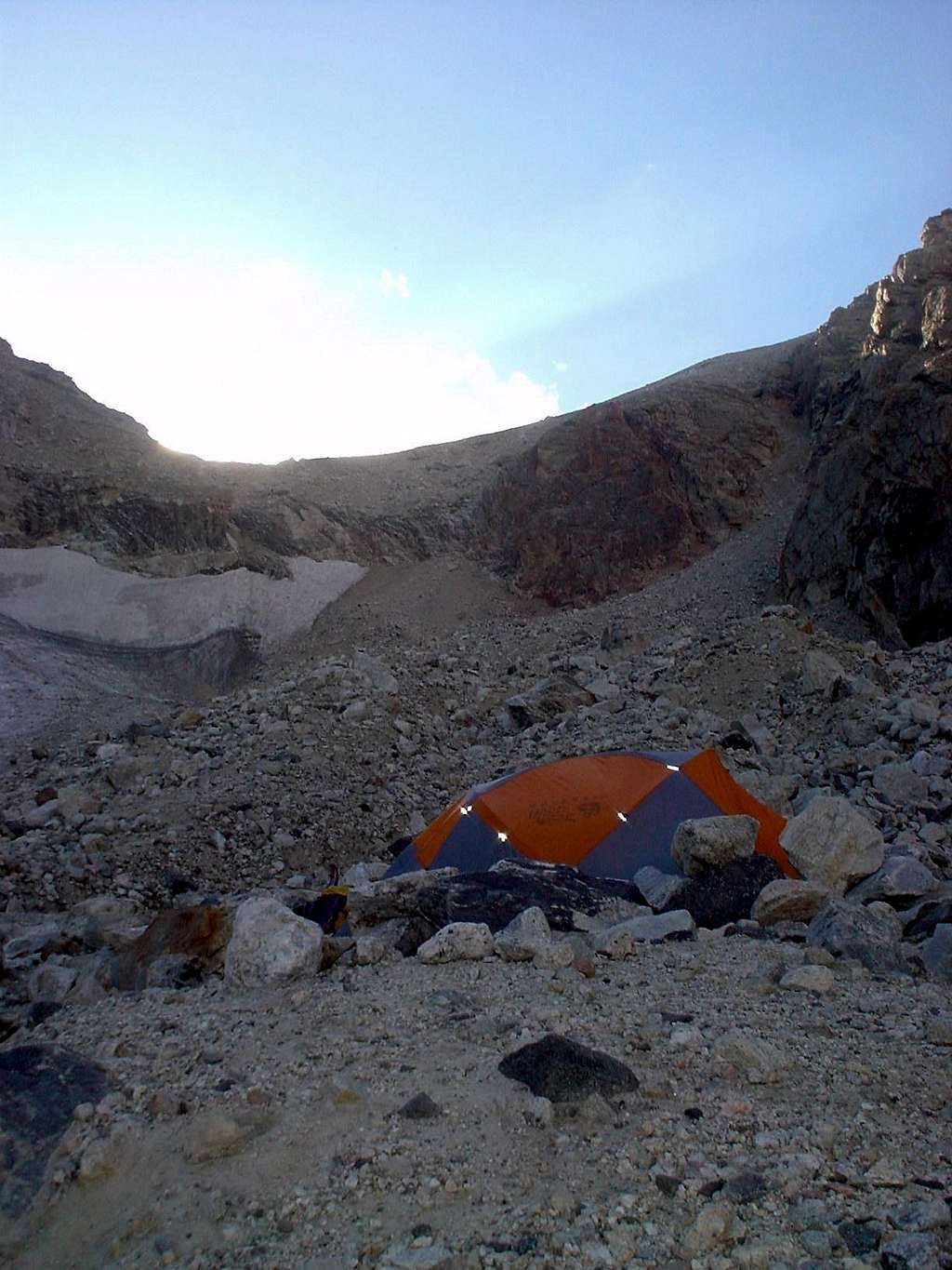 Camping in the Moraine
