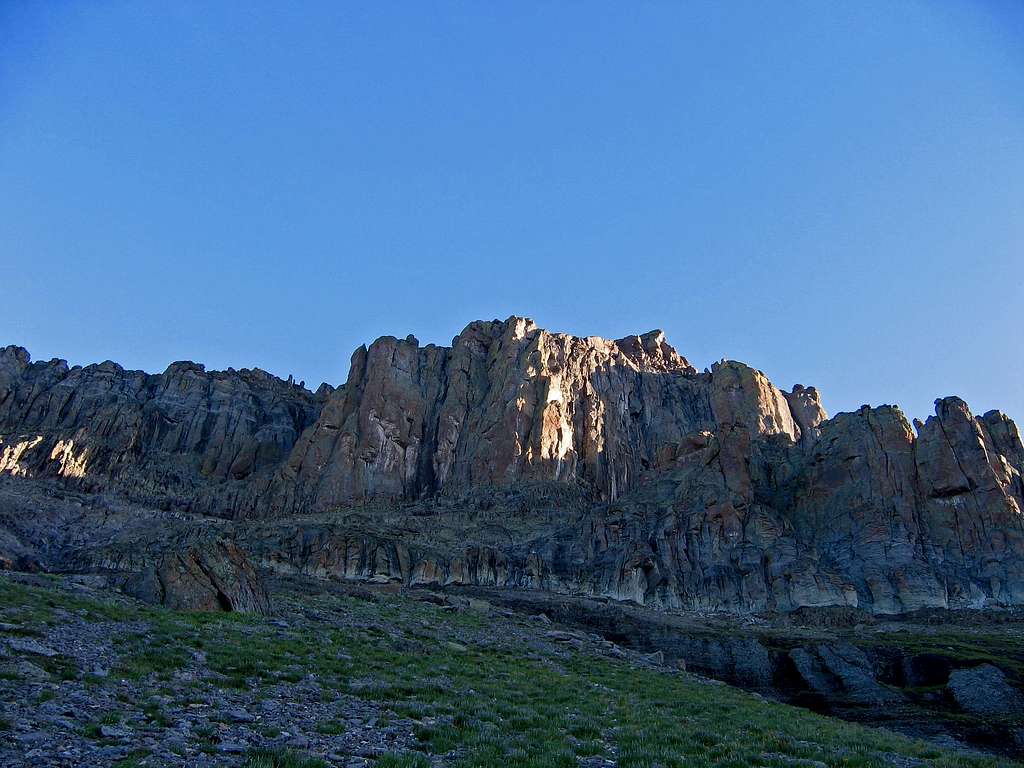 Lower cliffs on Dallas Peak