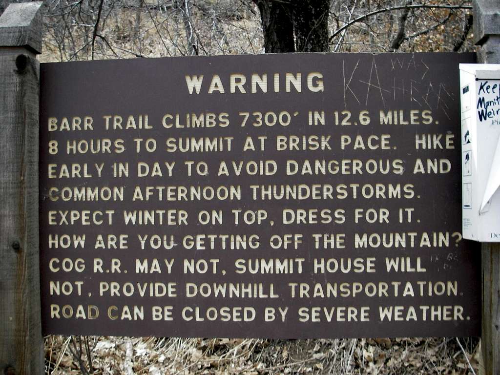 Barr Trail, Pikes Peak