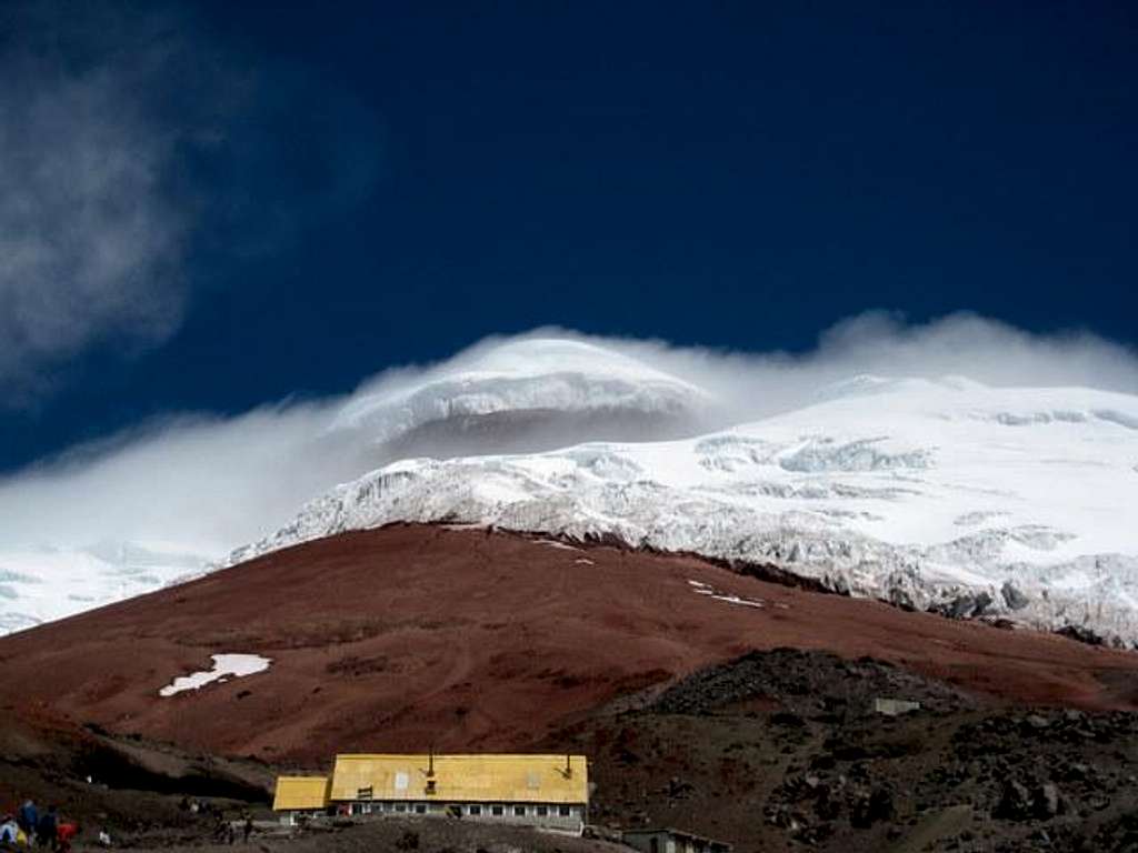 Cotopaxi and refuge from below