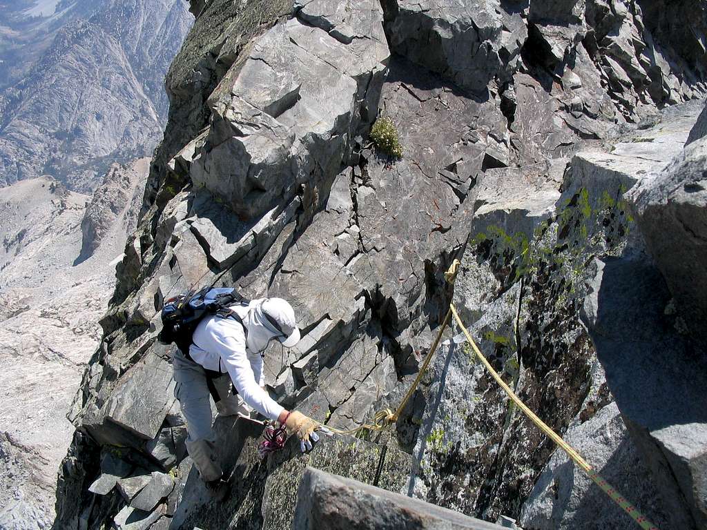 The crux of the NW Arete