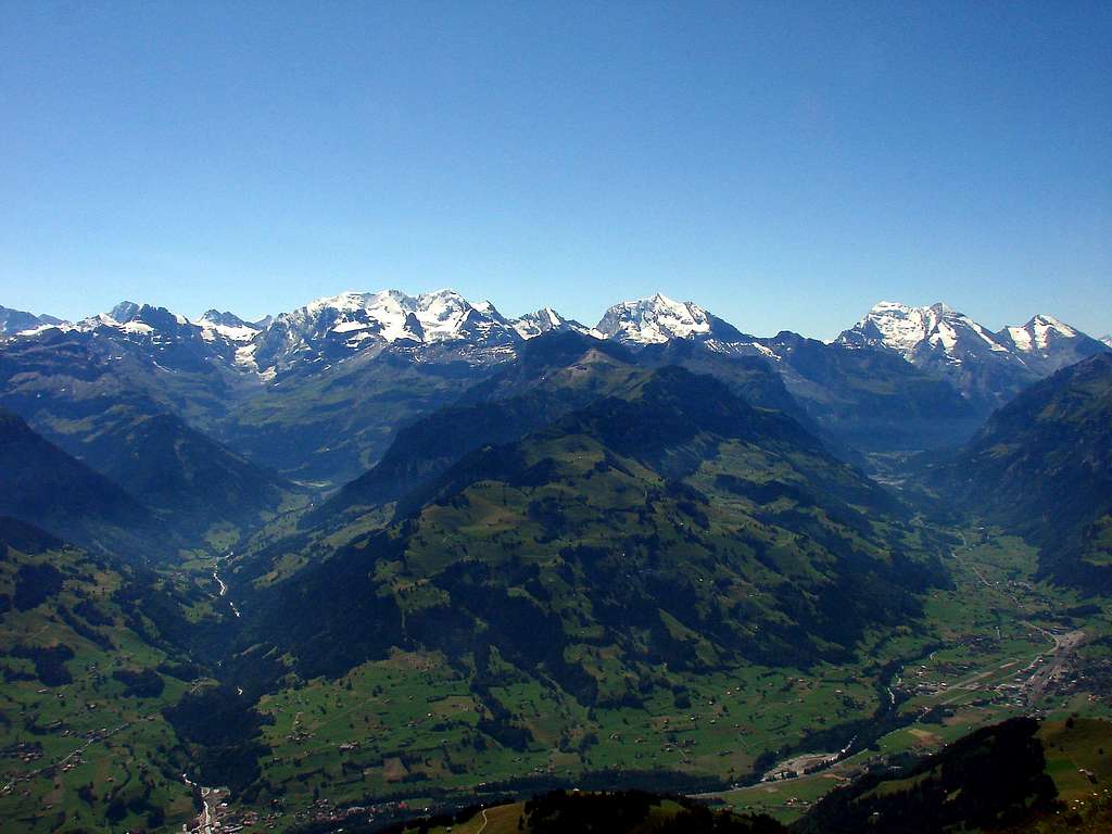 The eastern Bernese Alps from Niesen