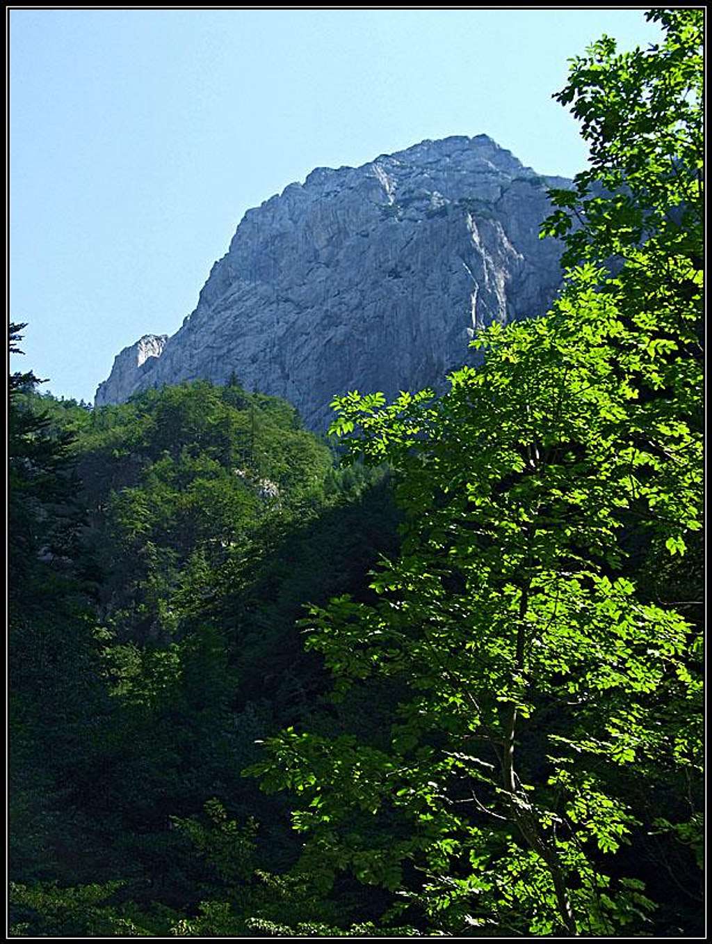 Vezica from the valley (SW)