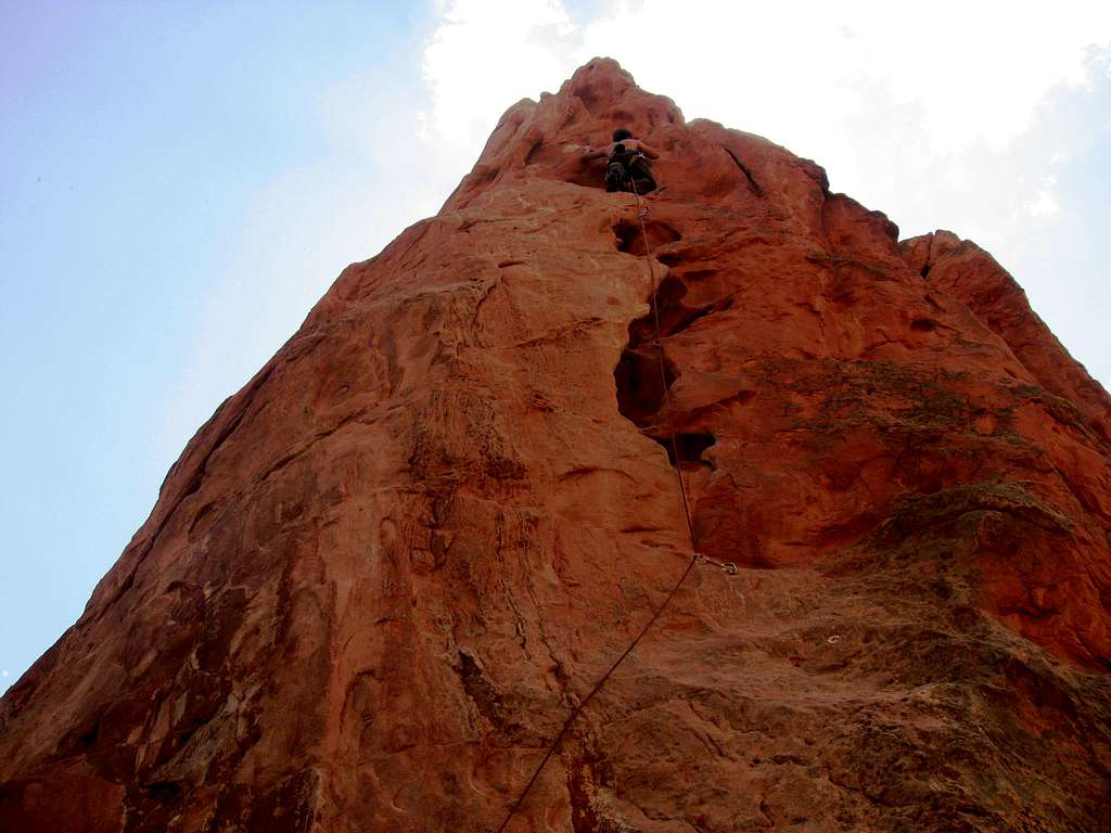 Near the top of the Red Spire