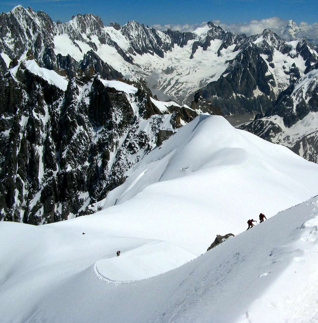 Ridge to Aiguille du Midi