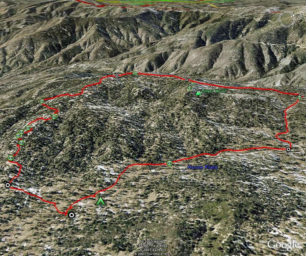 Mount Hillyer Google Earth Screenshot
