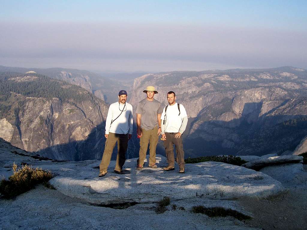 The 3 of us at the Top of Half Dome