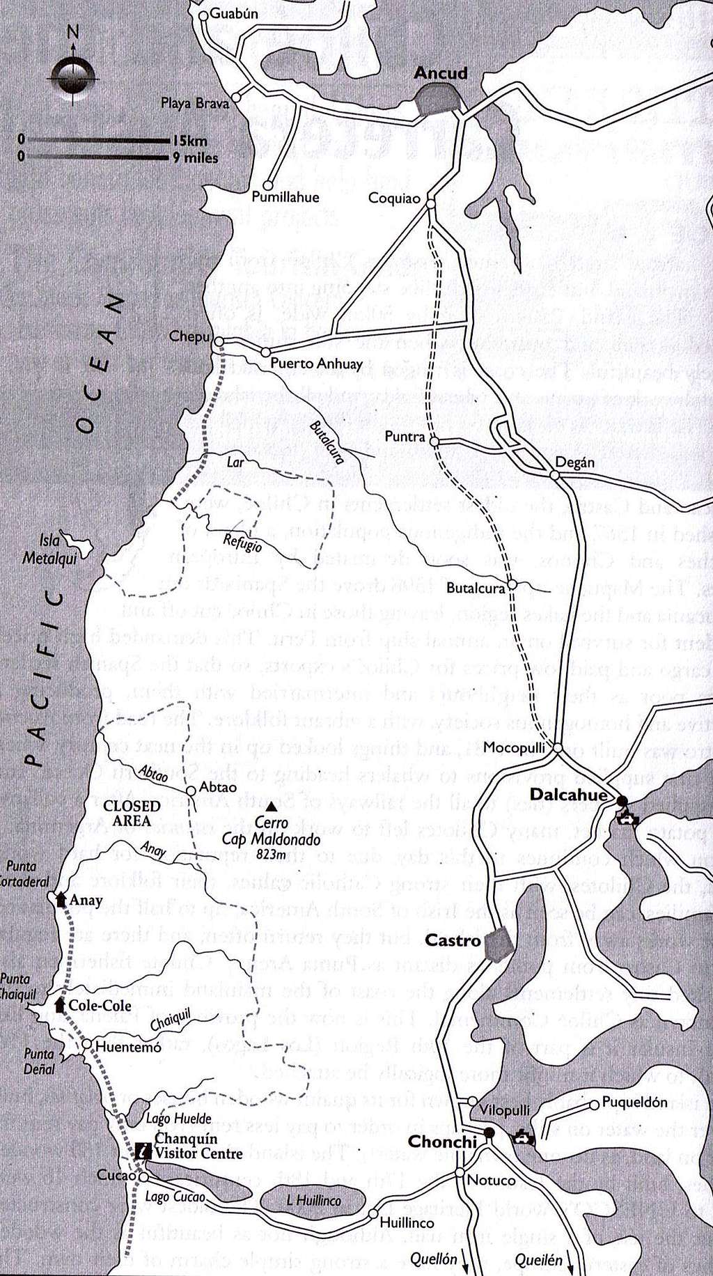 Map of Parque Nacional Chiloe