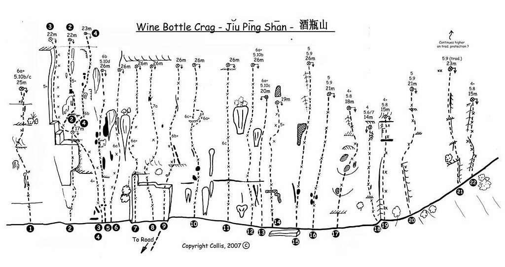 Wine Bottle Route Topo