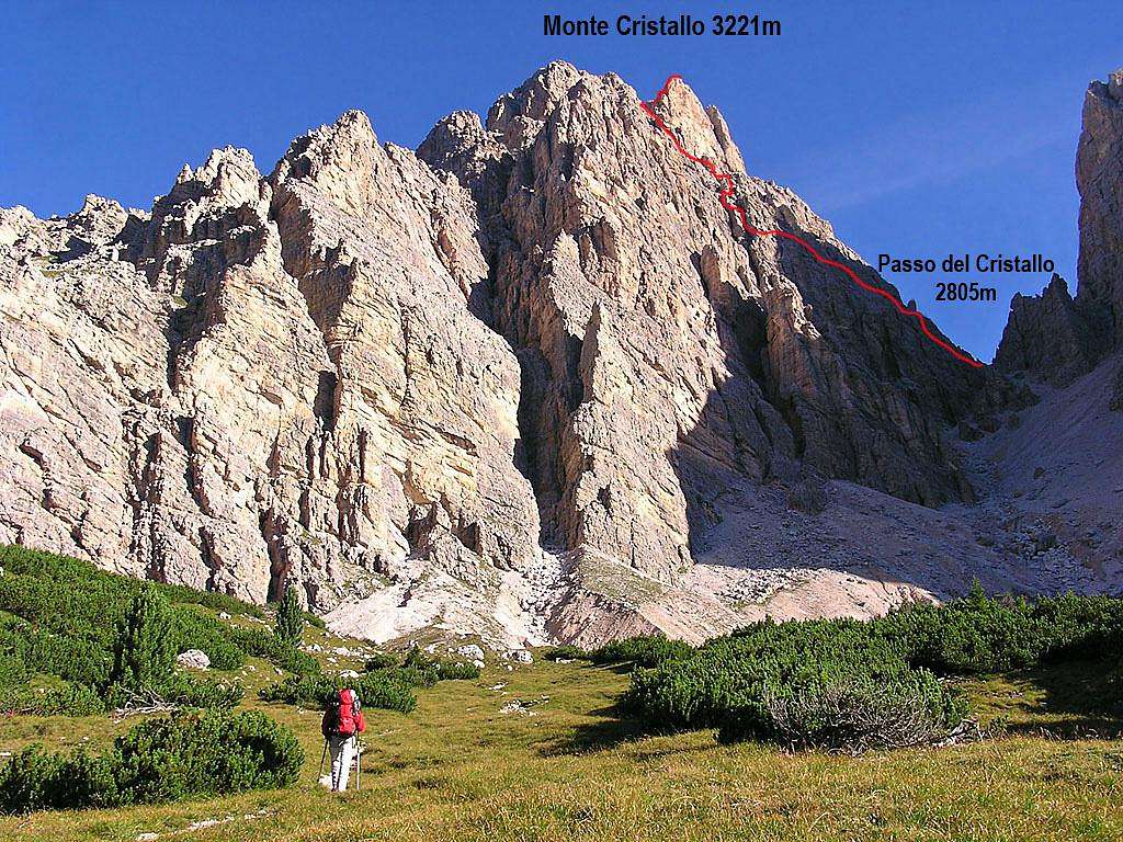 Monte Cristallo Main Summit: the Normal Route
