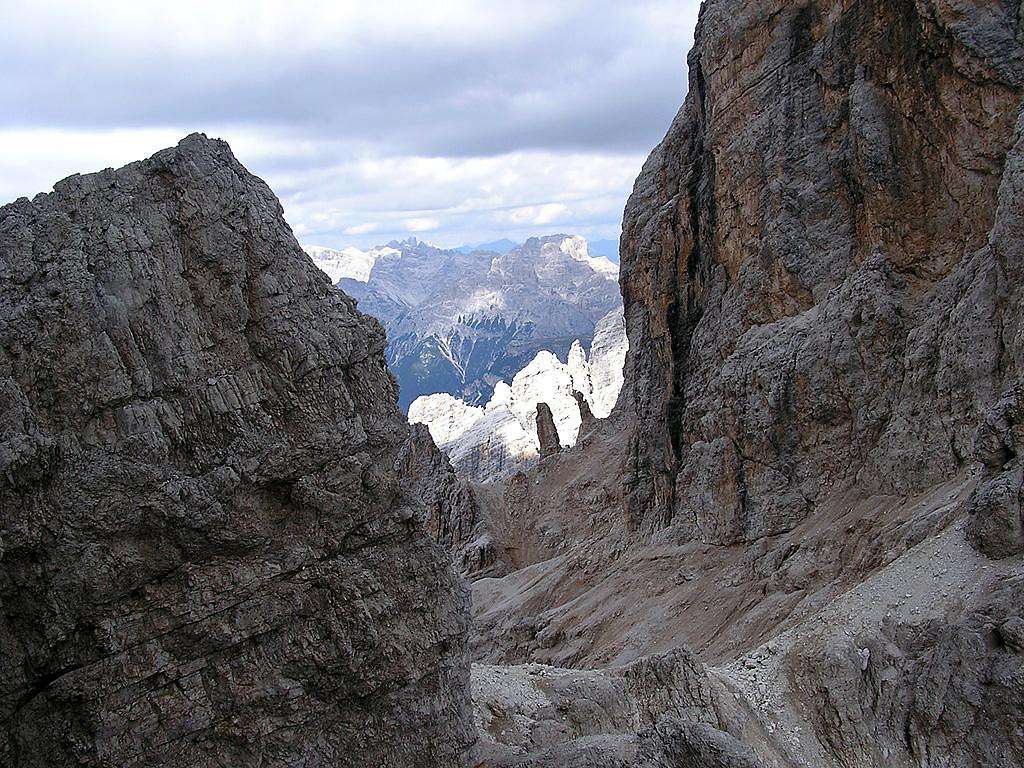 Pinnacles above Passo del Cristallo (2805m)