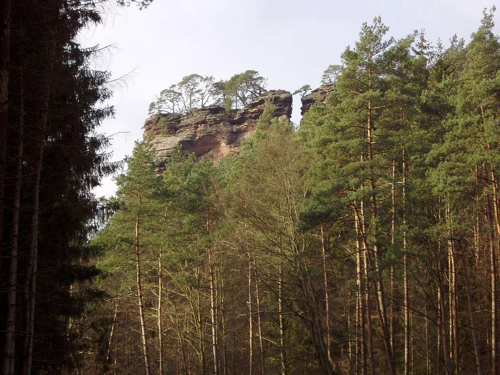 The Rappenwand as seen from the Glasental valley.