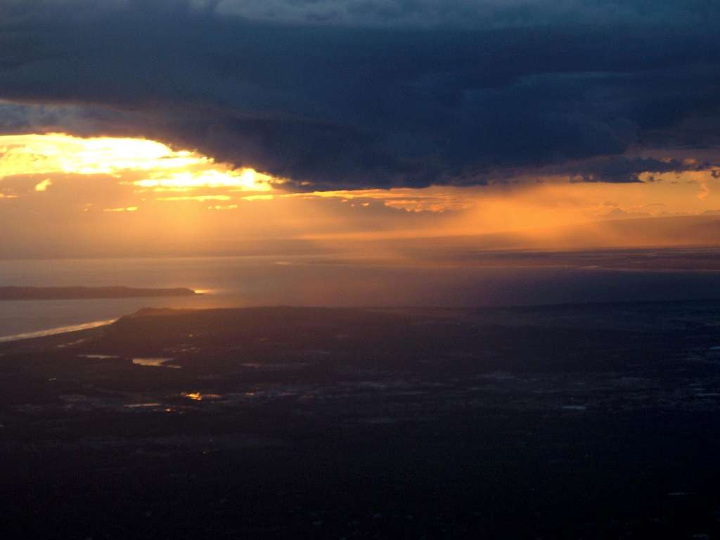 Sunset over the Cook Inlet