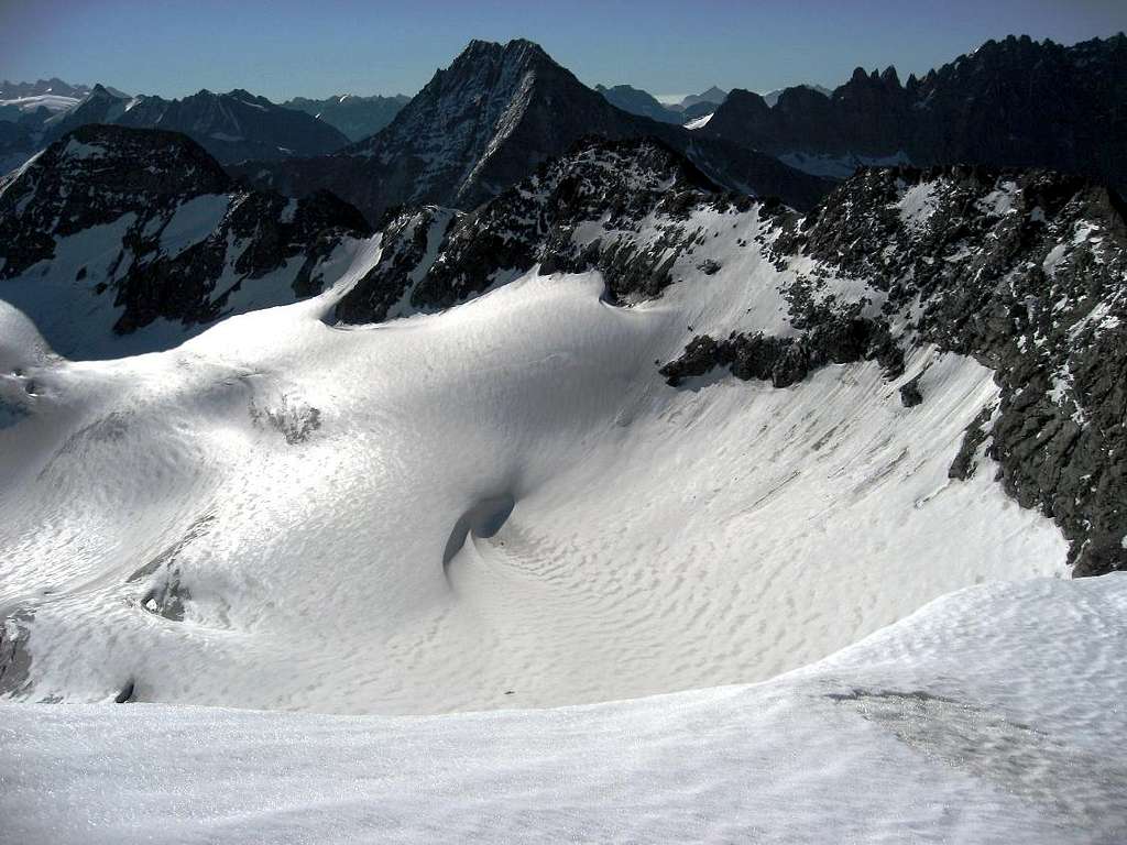 North slopes of Mont Gelé