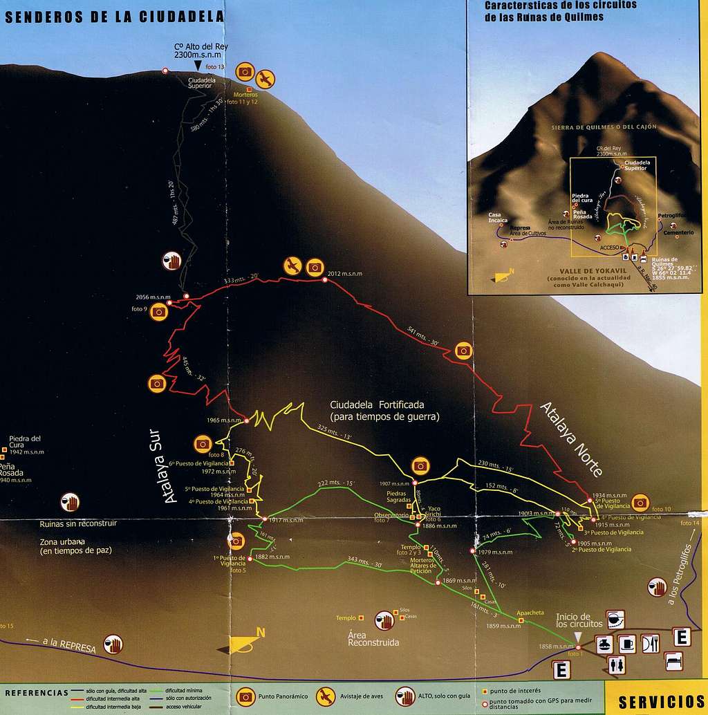 Map of Cerro Alto del Rey