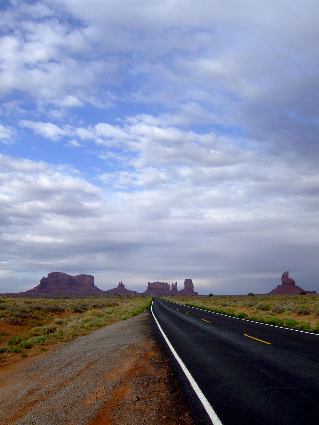The road to hell right outside of Utah's Monument Valley