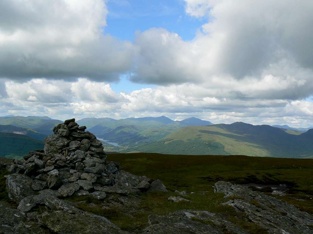 Looking west from the summit of Ben Our