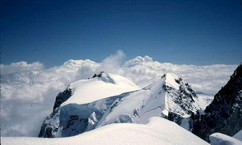 Dufourspitze. Route from...