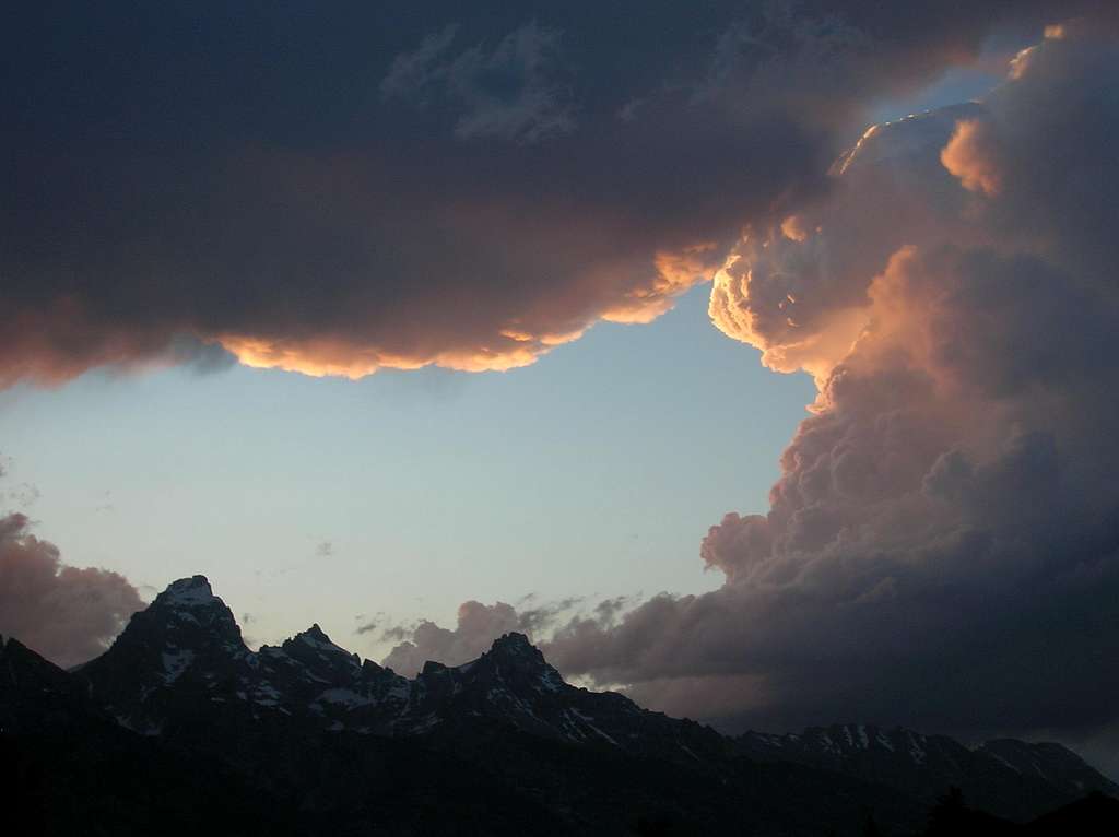 Sunset in the Tetons