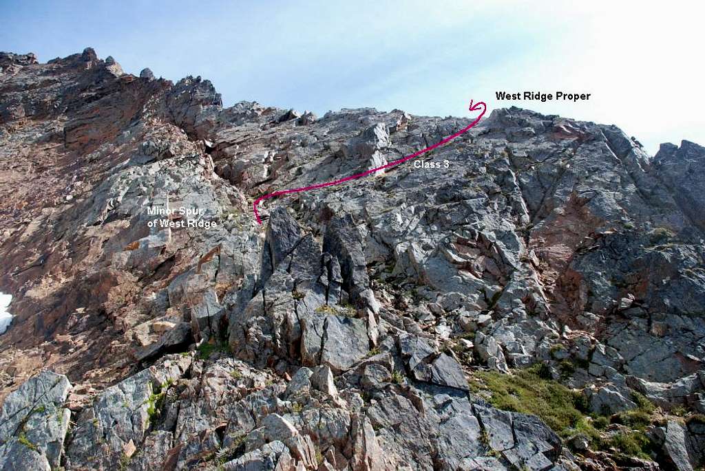Misch - accessing the ridge