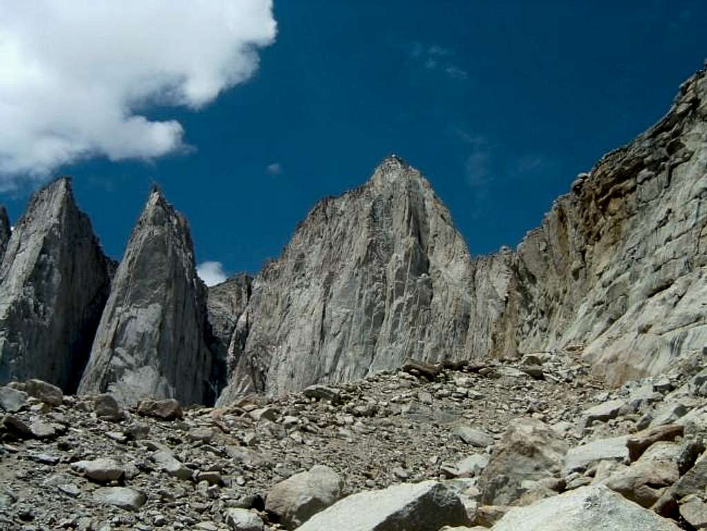 Mount Whitney on the approach...