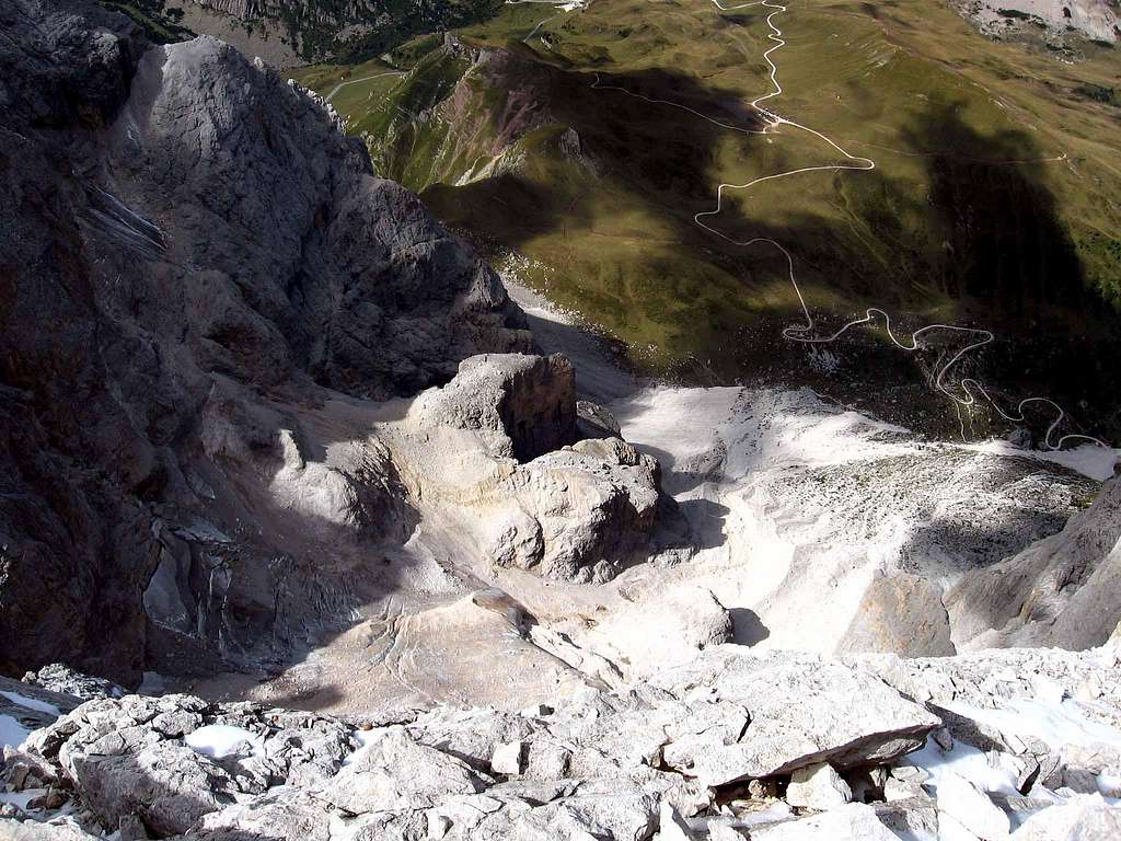 The remaining of the Glacier del Travignolo