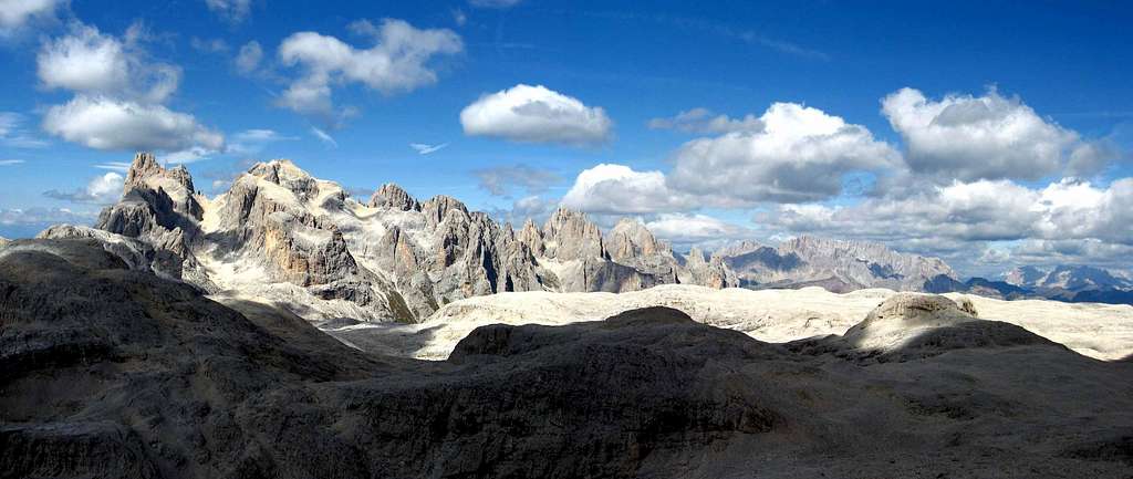 Pano to the northern section of Pale di S.Martino.