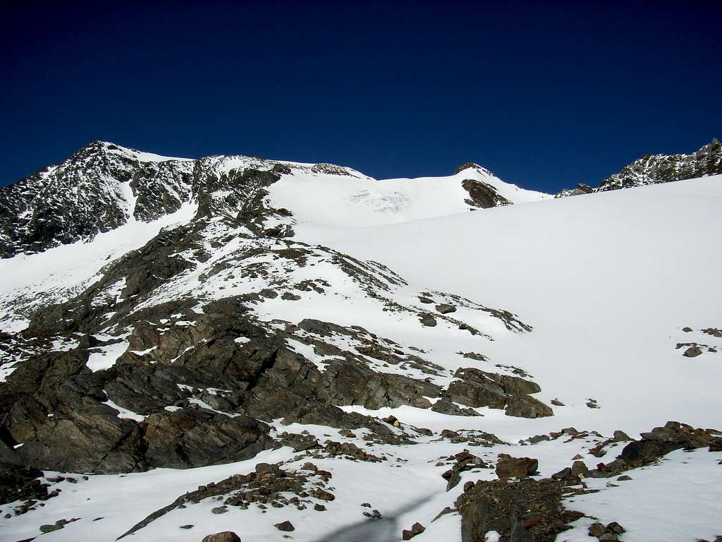 The Grieskogelferner and the Summit (in the middle)