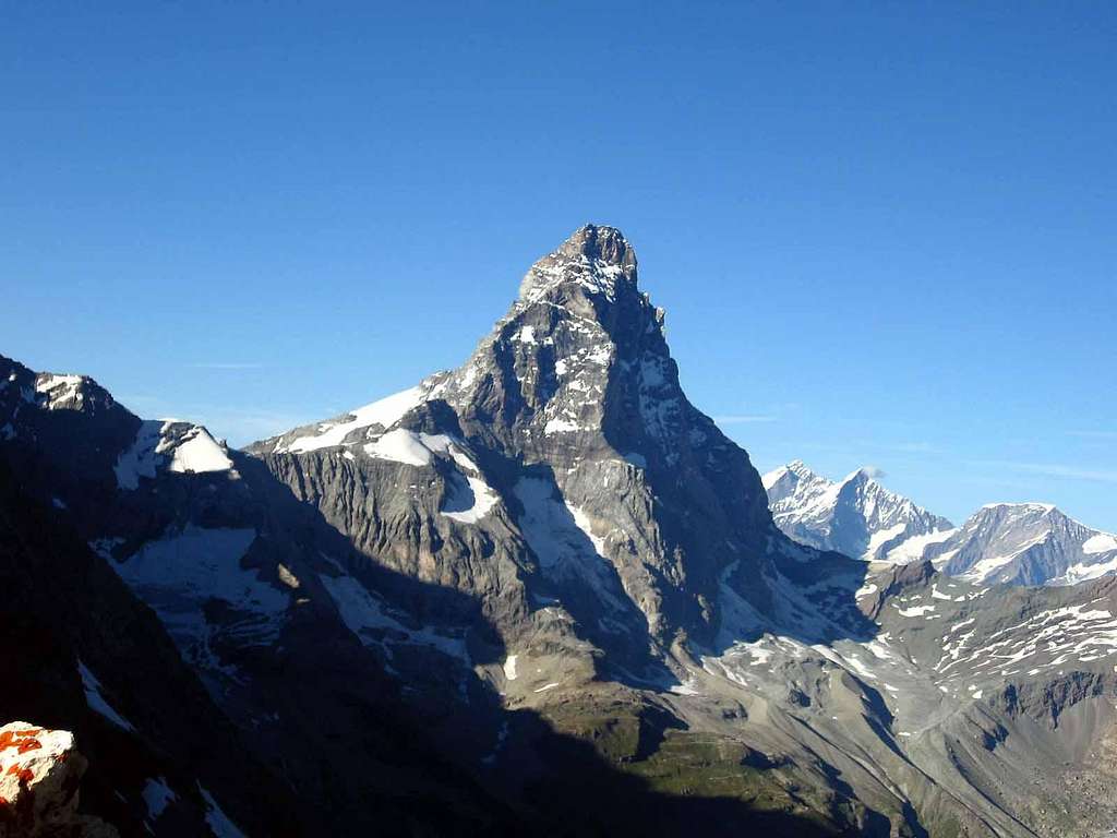 Matterhorn seen from bivouac Florio.