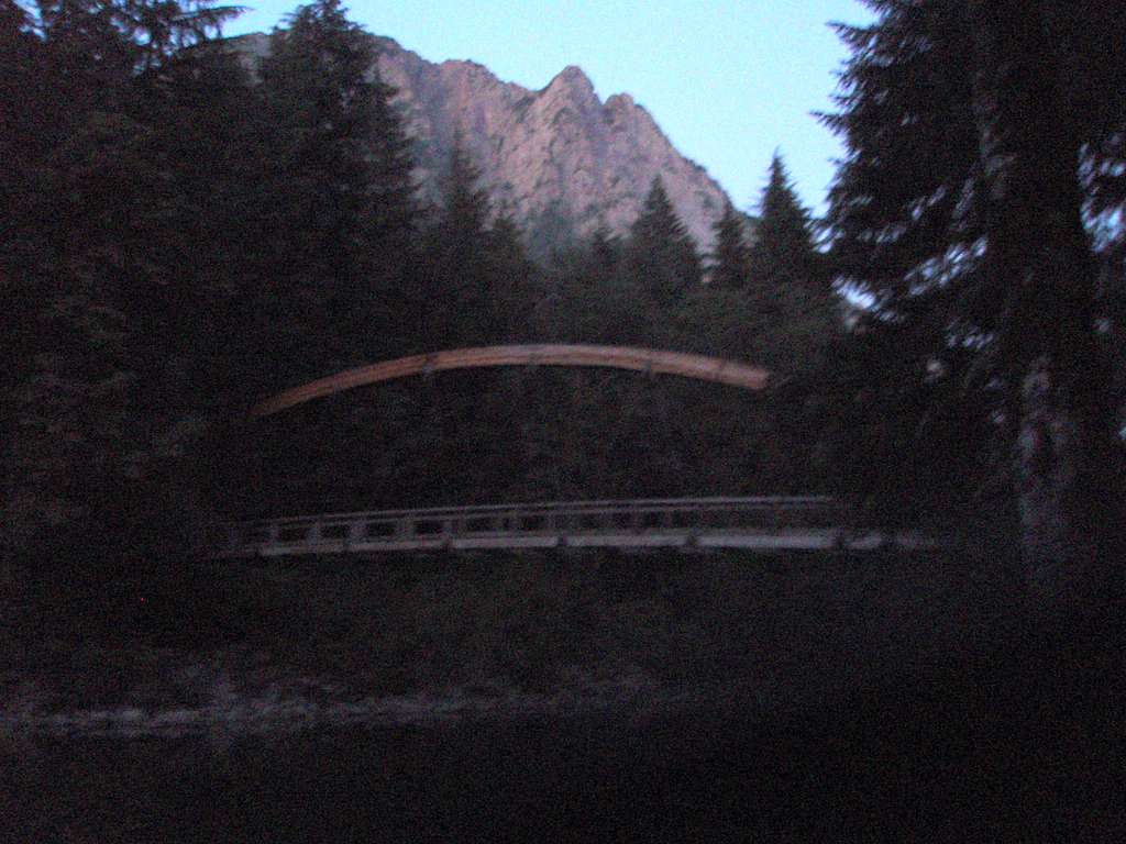 Bridge after sunset