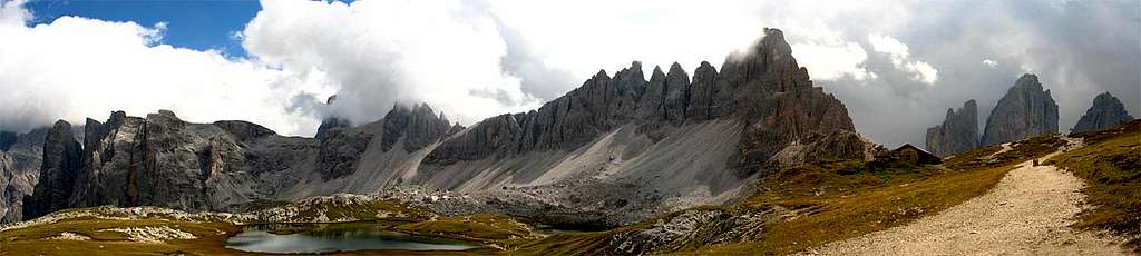 Panorama from near Locatelli hut