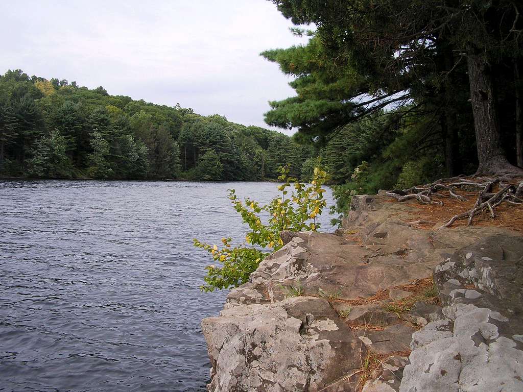 Looking west over the lake