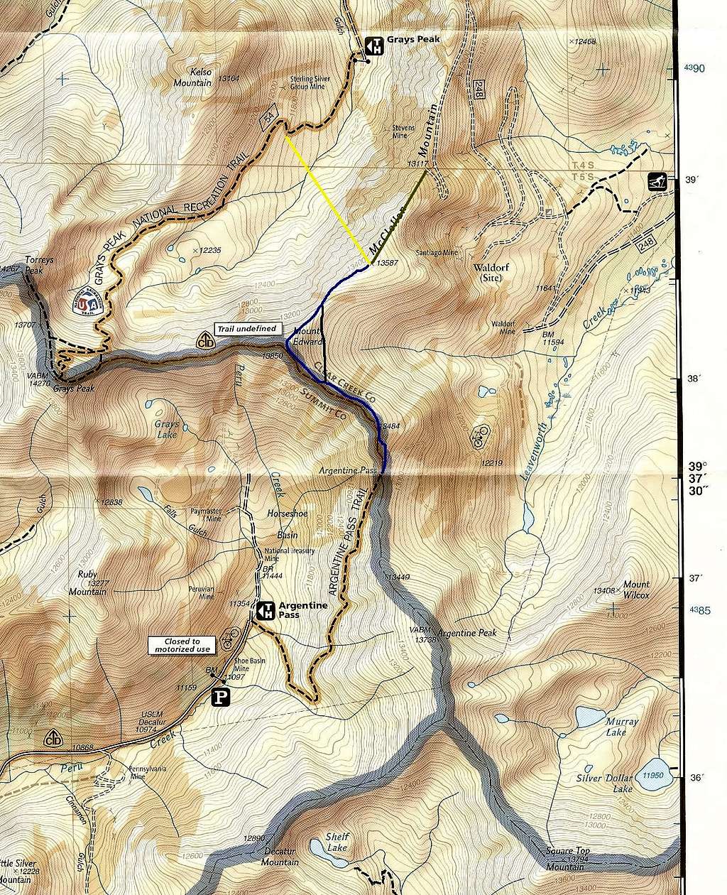 McClellan Mountain-- Routes