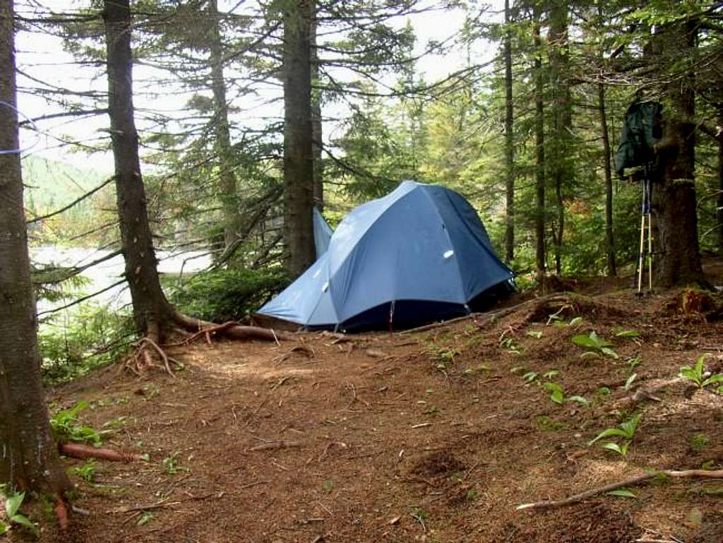 One of the designated tent...