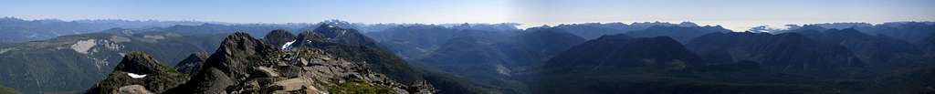 Pinder Peak Summit Panorama