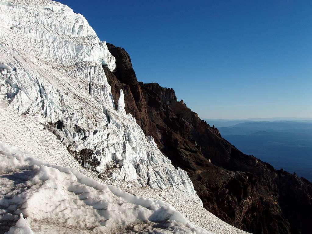 Below the false summit