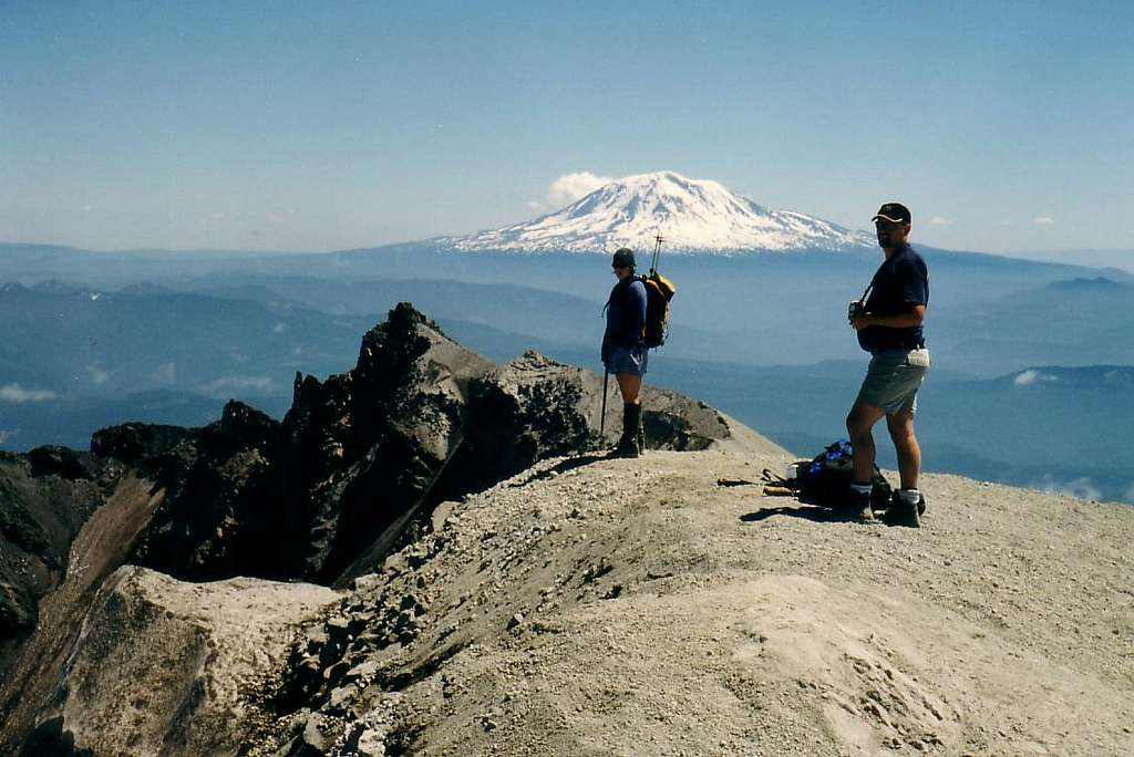 Mt Adams from Mt St Helens